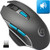 Wireless Mouse for LaptopUpgrade Durable 24 G Computer Wireless Mouse with Noiseless ClickPortable Mobile Optical MiceComputer Soft Click Mouse with Nano Receiver for NotebookDesktopPCMacBlue