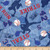 Timeless Treasures Score  Baseball Game Motifs Blue Fabric by the Yard