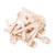 Gmark 4  Mini Wooden Spork 100 ct Biodegradable Compostable Birchwood Fork Spoon 2 in 1 Utensil  100pcs bag  GM1058A