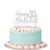 Silver Glitter Happy 30th Birthday Cake Topper   30th Birthday Cake Topper 30th Birthday Party Decoration