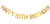 INNORU® Happy 65th Birthday Banner Gold Glitter Letters Hang Bunting   65th Birthday Party Decorations Supplies