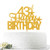Gold Glitter Happy 43rd Birthday Cake Topper Hello 43 Cheers to 43 Years Old 43 Years Old Party Decoration Supplies