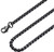 Bowisheet 2MM Black Square Rolo Chain Stainless Steel Round Box Chain Necklace Men Women Jewelry Bowisheet 2MM Black Square Rolo Chain Stainless Steel Round Box Chain Necklace Men Women Jewelry
