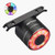 LINGMAI Bike Tail Light Colorful USB Rechargeable IPX5 Waterproof Ultra Bright Bicycle Rear Lights Easy Mount Cycling Safety Warning Taillight High Lumen Bicycle Rear Light
