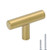 25 Pack LONTAN Cabinet Door Knobs Brushed Brass Dresser Knobs   LS201GD Decorative Bathroom Cabinet Knobs Round Kitchen Cabinet Knobs for Cupboard 2   Overall Length