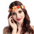 Drecode Rose Flower Crown Wedding Bridal Flower Wreath Headband Orange Hair Garland Bride Wedding Headpiece for Women and Girls
