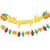 Mity rain Gold Glittle Little Pumpkin Banner with Pumpkin Fall Leaves Garland for Thanksgiving Fall Theme Baby Shower Kid s First Birthday Party Decorations