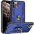 Fetrim iPhone 11 PRO Max case Dual Layer Shockproof Protective Phone Case with Rotation Ring Kickstand for Apple iPhone 11 PRO Max Navy Blue