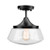 Glass Kitchen Light Semi Flush Mount Ceiling Light Industrial Flush Ceiling Light Fixture for Bar Farmhouse Ceiling Light Fixture Hallway Light Fixtures Ceiling with Bulb for Room Indoor Outdoor