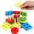 OMGOD Wooden Educational Shape Color Recognition Toddler Toys, Sorter Preschool Geometric Blocks Stacking Sorting Board Games Stack and Sort Chunky Puzzle Toys Birthday for 3 4 5 Years