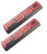 2 Pack F 350 XLT Super Duty Side Fender Emblems Badge 3D logo Replacement for F350 XLT Pickup Black Red