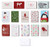 36-Pack Merry Christmas Greeting Cards Bulk Box Set - 14 Design Assorted Winter Holiday Xmas Kraft Greeting Cards Envelopes Included, 4 x 6 Inches