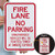 Fire Lane   No Parking Unauthorized Vehicles Towed  Sign By SmartSign   12  x 18  3M Engineer Grade Reflective Aluminum