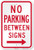 SmartSign  No Parking Between Signs  Sign With Right Arrow   12  x 18  3M Diamond Grade Reflective Aluminum