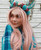 Xtrend 24  Orange Pink Synthetic Lace Front Wigs Long Wavy Lace Front Wig Orange Pink Mixed Color Fashion Natural Hair Wigs For Women Cosplay Wigs Orange Pink