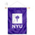 College Flags   Banners Co New York Violets Window Wall Banner Hanging Flag with Suction Cup
