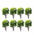 WINOMO 12pcs Model Trees Train Railways Architecture Landscape Scenery Scale 1:50 (Green)