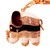 JewelBeauty Shiny Elephant Keychain Sparkling Keyring Crystal Purse Pendant Rhinestones Handbag Charm Black White Stripe