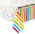 Oojami 4 Pack Polka Dot Plastic Tablecloth, 108 x 54, with White dots (Rainbow)