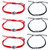 6pcs Evil Eye Hamsa Hand String Kabbalah Bracelets for Protection and Luck Hand Woven Red Black Cord Thread Friendship Bracelet Anklet