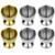Beautyflier Stainless Steel Egg Cup Holder Set for Soft Boiled Eggs Include 6pcs Egg Tray for Breakfast Kitchen Tool