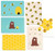 48 Pack All Occasion Assorted Blank Note Cards Greeting Cards Bulk Box Set -  6 Honey Bear Designs - Blank on the Inside Notecards with Envelopes Included - 4 x 6 Inches