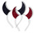 Devil Horns Devil Horns Headband Devil Horns Men Red Devil Horns Black Devil Horns Devil Horns Women