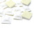 Vonty 100pcs 19x19mm Self Adhesive Cable Wire Tie Mount Base Holder Cable Management