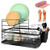 Leadhom Dish Drying Rack 2 Tier Dish Rack with Utensil HolderCup Holder and Dish Drainer for Kitchen Counter TopCutting Board Holder Black