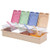Clear Seasoning Box and Container with Cover and Spoon Four Compartment Spice Shaker Jars and Pots Condiment Cruet Bottle and Storage Organizer Kitchen Supplies