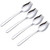 4 pack Sporks Stainless Steel Sporks for Everyday Household Use 6 Inch Ice Cream Spoon   Salad Forks Fruit Appetizer Dessert  silver