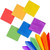 Whaline 120 Pieces Cocktail Paper Napkin Beverage Luncheon Napkins 2 Ply for Party Decoration (Rainbow Color)