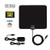 TV Antenna, [2019 Newest] Indoor Digital HDTV Amplified Antennas Freeview 4K 1080P HD VHF UHF for Local Channels 50-80 Miles Range with Amplifier Signal Amplifier Support All TVs-16.4ft/5M Coax Cable