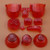 Full Sets A B X Y Z Buttons Direction Key D pad Mod for Gamecube NGC Controller  Clear Red
