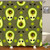 Larry co Waterproof and Mildew Proof Shower CurtainShower Curtains for BathroomCurtain with HooksPolyesterCute Background with Avocado Green Cartoon Funny Illustration Unique 72x72