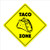 Taco Crossing Sign Zone Xing  IndoorOutdoor  12 Tall Mexican Food Burrito Restaurant Bus