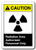 Caution Sign  Radiation Area Authorized Personnel Only 7x10 Plastic Safety Sign ansi OSHA