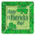 Square Saint Patricks Day Clover Dinner Plates 8ct