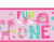 amscan One Wild Girl 1st Birthday Plastic Table Cover 54 x 102  Pink