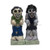 Zombies Magnetic Ceramic Halloween Salt and Pepper Shakers