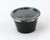 Disposable 4oz Plastic Condiment Cups with Lids Sample Cup Jello Shot Cups Salad Dressing Souffle Portion Sampling 200 Black