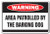 SignMission Area PATROLLED by Barking Dog Warning Sign Security Crazy  Security Sign Office Warning Sign Office Business