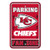 Fremont Die NFL Kansas City Chiefs Plastic Parking Sign Fremont Die NFL Kansas City Chiefs Plastic Parking Sign