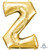 Anagram Letter Z Gold Foil Balloon 34