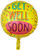 Anagram Get Well Soon Paint Splatter Foil Balloon 21 Multicolored