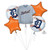 Anagram Detroit Tigers Foil Balloon Bouquet Medium Multicolor