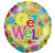 Betallic Lots a Dots Get Well Flat Foil Balloon 18 Multicolor