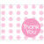 Creative Converting Baby Shower Pastel Pink Dots 8 Count Thank You Cards