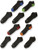 Fruit of the Loom Boys Little 10 Pair Half Cushion No Show Socks black assort Shoe Size 925