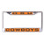 WinCraft NCAA Oklahoma State Cowboys Inlaid Metal License Plate Frame 2Tag Corners